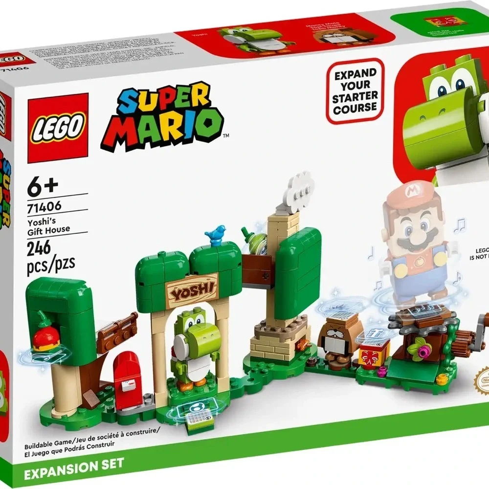 New Lego 71406 Super Mario Bros Yoshi’s Gift House Building Set Retired Monty